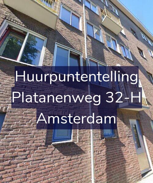 Foto gevel Huurpuntentelling voor Platanenweg 32-H, Amsterdam