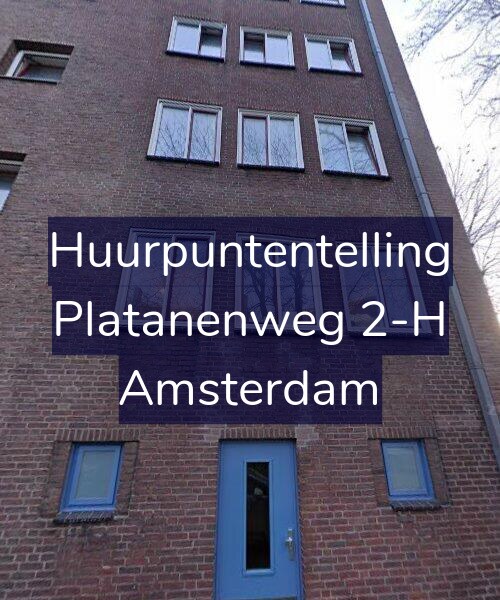 Foto gevel Huurpuntentelling voor Platanenweg 2-H, Amsterdam