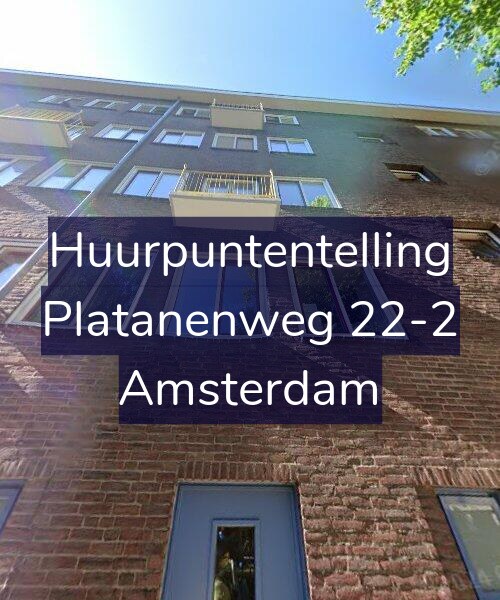 Foto gevel Huurpuntentelling voor Platanenweg 22-2, Amsterdam