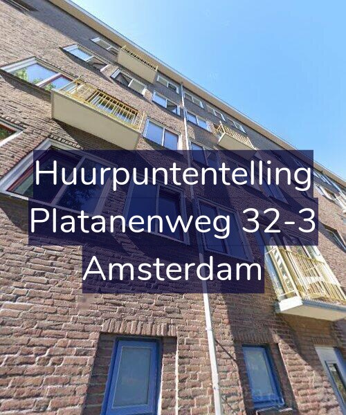 Foto gevel Huurpuntentelling voor Platanenweg 32-3, Amsterdam