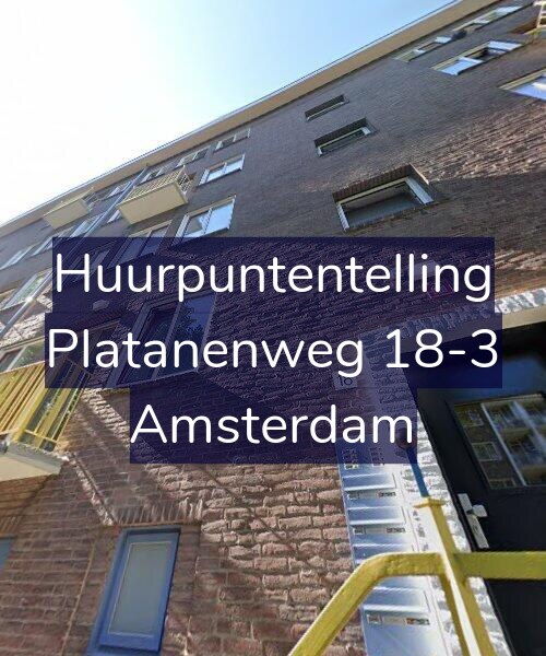 Foto gevel Huurpuntentelling voor Platanenweg 18-3, Amsterdam