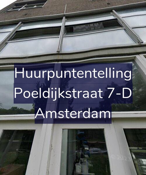 Foto gevel Huurpuntentelling voor Poeldijkstraat 7-D, Amsterdam