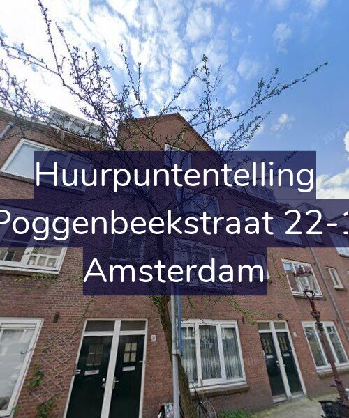Foto gevel Huurpuntentelling voor Poggenbeekstraat 22-1, Amsterdam
