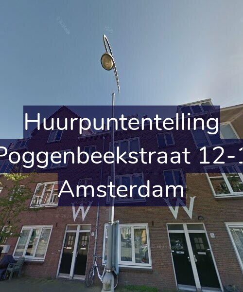 Foto gevel Huurpuntentelling voor Poggenbeekstraat 12-1, Amsterdam
