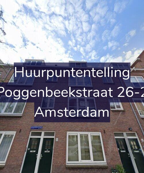 Foto gevel Huurpuntentelling voor Poggenbeekstraat 26-2, Amsterdam