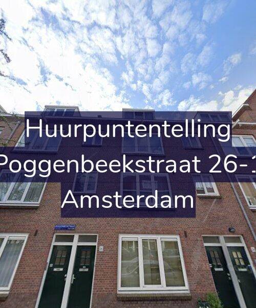 Foto gevel Huurpuntentelling voor Poggenbeekstraat 26-1, Amsterdam