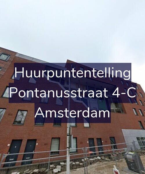 Foto gevel Huurpuntentelling voor Pontanusstraat 4-C, Amsterdam