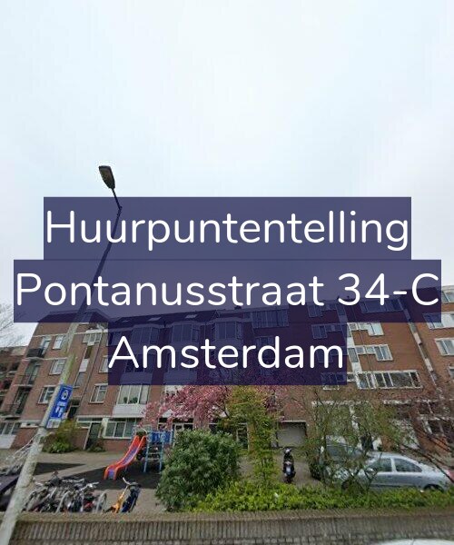 Foto gevel Huurpuntentelling voor Pontanusstraat 34-C, Amsterdam
