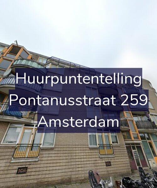 Foto gevel Huurpuntentelling voor Pontanusstraat 259, Amsterdam