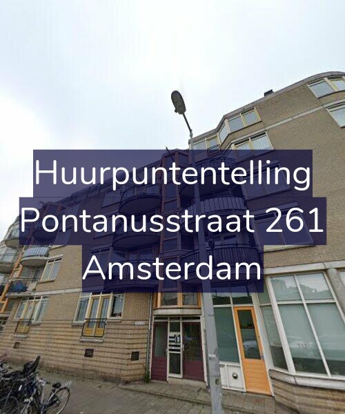 Foto gevel Huurpuntentelling voor Pontanusstraat 261, Amsterdam