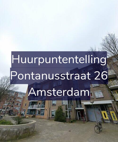 Foto gevel Huurpuntentelling voor Pontanusstraat 26, Amsterdam