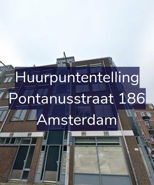 Foto gevel Huurpuntentelling voor Pontanusstraat 186, Amsterdam