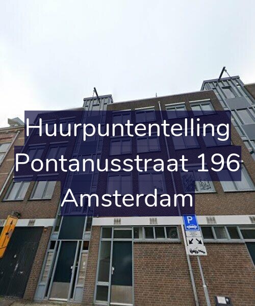 Foto gevel Huurpuntentelling voor Pontanusstraat 196, Amsterdam