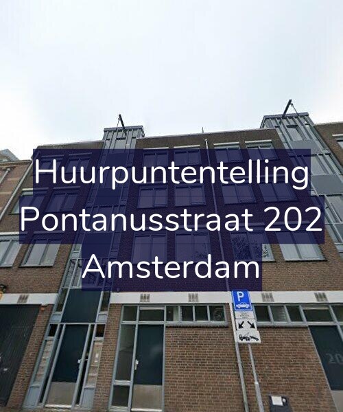 Foto gevel Huurpuntentelling voor Pontanusstraat 202, Amsterdam