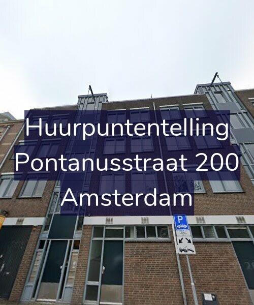 Foto gevel Huurpuntentelling voor Pontanusstraat 200, Amsterdam