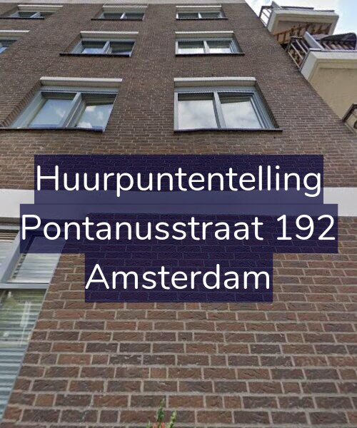 Foto gevel Huurpuntentelling voor Pontanusstraat 192, Amsterdam