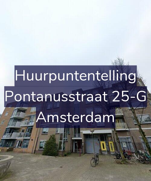 Foto gevel Huurpuntentelling voor Pontanusstraat 25-G, Amsterdam