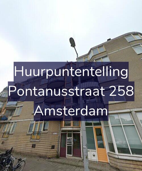 Foto gevel Huurpuntentelling voor Pontanusstraat 258, Amsterdam