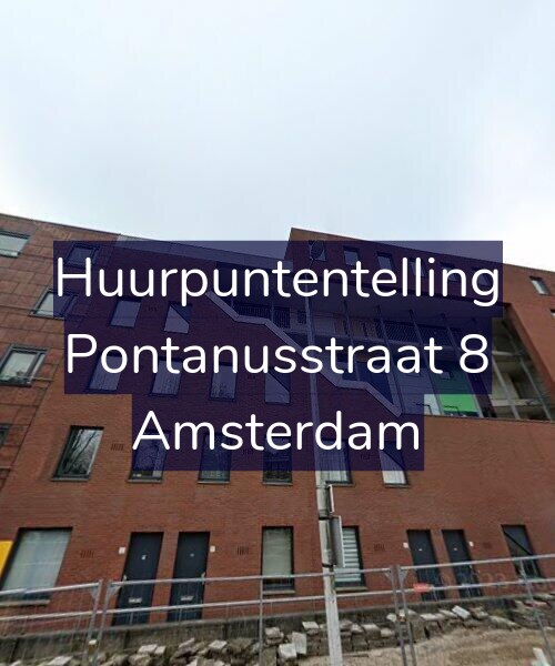 Foto gevel Huurpuntentelling voor Pontanusstraat 8, Amsterdam