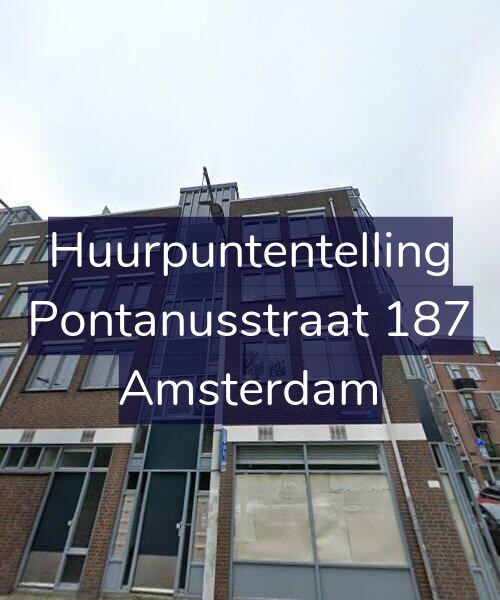 Foto gevel Huurpuntentelling voor Pontanusstraat 187, Amsterdam