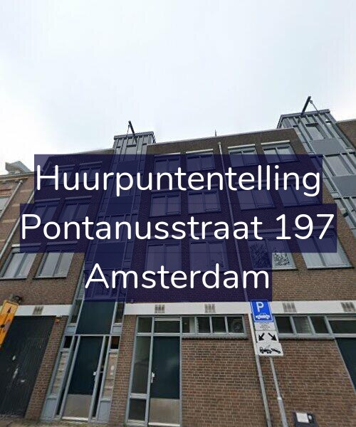 Foto gevel Huurpuntentelling voor Pontanusstraat 197, Amsterdam