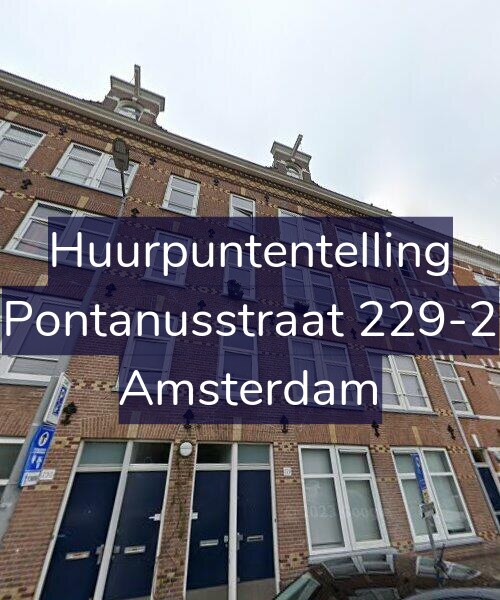 Foto gevel Huurpuntentelling voor Pontanusstraat 229-2, Amsterdam