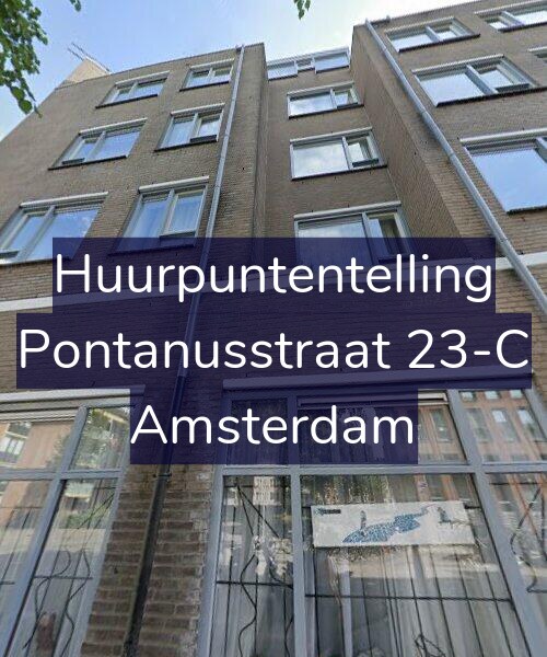Foto gevel Huurpuntentelling voor Pontanusstraat 23-C, Amsterdam