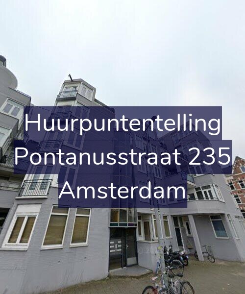 Foto gevel Huurpuntentelling voor Pontanusstraat 235, Amsterdam