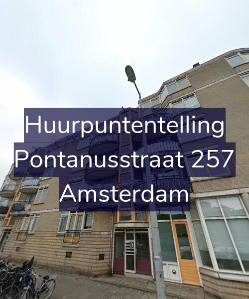 Foto gevel Huurpuntentelling voor Pontanusstraat 257, Amsterdam