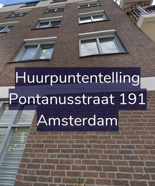 Foto gevel Huurpuntentelling voor Pontanusstraat 191, Amsterdam