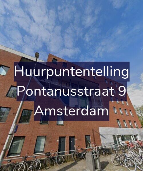 Foto gevel Huurpuntentelling voor Pontanusstraat 9, Amsterdam