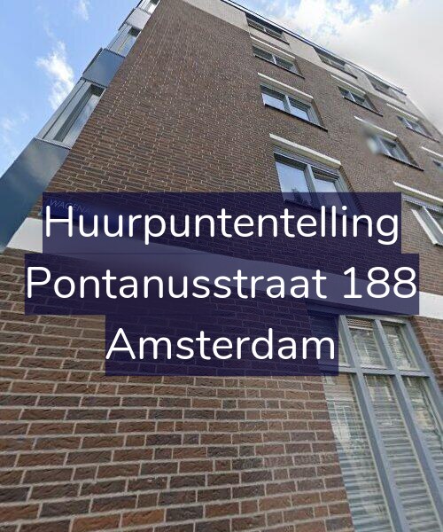 Foto gevel Huurpuntentelling voor Pontanusstraat 188, Amsterdam