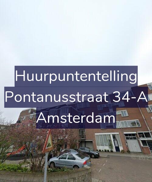Foto gevel Huurpuntentelling voor Pontanusstraat 34-A, Amsterdam