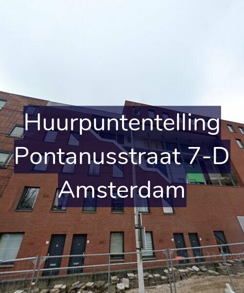 Foto gevel Huurpuntentelling voor Pontanusstraat 7-D, Amsterdam