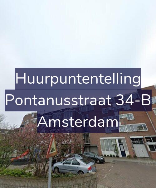 Foto gevel Huurpuntentelling voor Pontanusstraat 34-B, Amsterdam