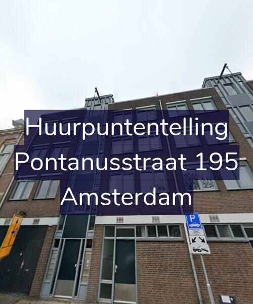 Foto gevel Huurpuntentelling voor Pontanusstraat 195, Amsterdam