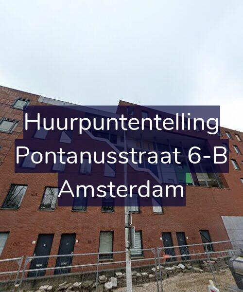 Foto gevel Huurpuntentelling voor Pontanusstraat 6-B, Amsterdam