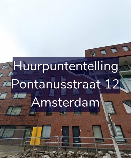 Foto gevel Huurpuntentelling voor Pontanusstraat 12, Amsterdam