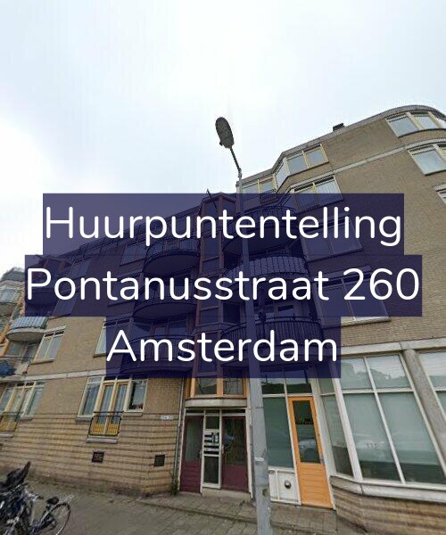 Foto gevel Huurpuntentelling voor Pontanusstraat 260, Amsterdam