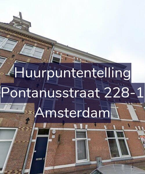 Foto gevel Huurpuntentelling voor Pontanusstraat 228-1, Amsterdam
