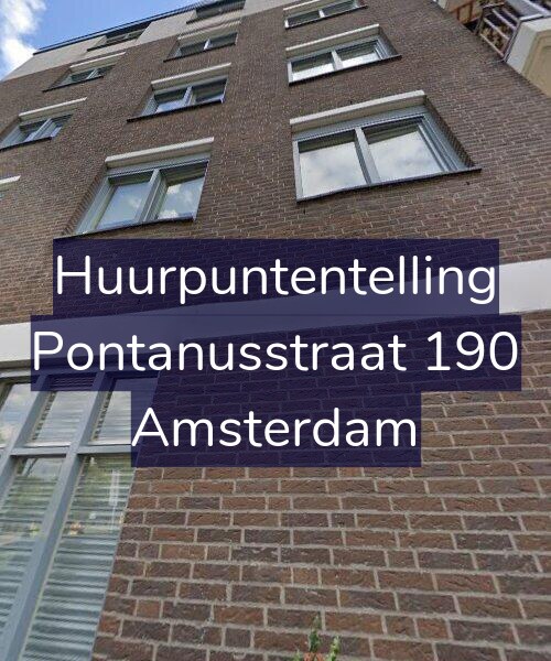 Foto gevel Huurpuntentelling voor Pontanusstraat 190, Amsterdam