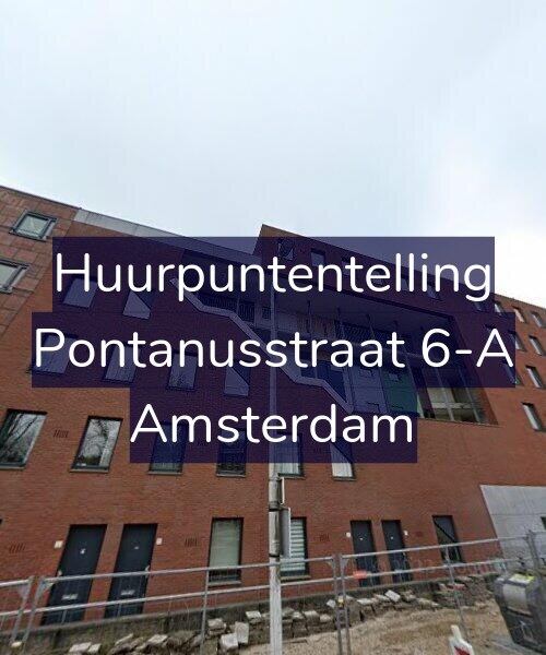 Foto gevel Huurpuntentelling voor Pontanusstraat 6-A, Amsterdam