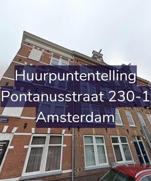 Foto gevel Huurpuntentelling voor Pontanusstraat 230-1, Amsterdam