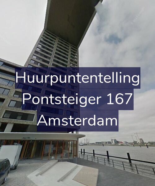 Foto gevel Huurpuntentelling voor Pontsteiger 167, Amsterdam