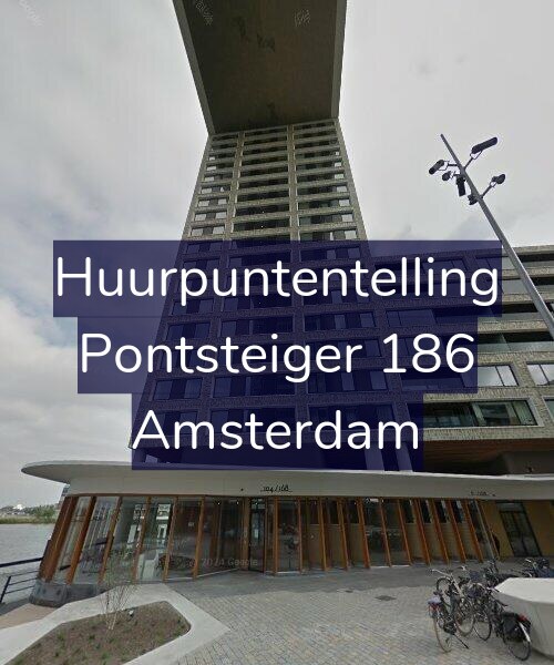 Foto gevel Huurpuntentelling voor Pontsteiger 186, Amsterdam