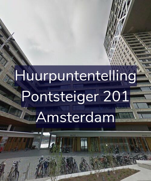 Foto gevel Huurpuntentelling voor Pontsteiger 201, Amsterdam