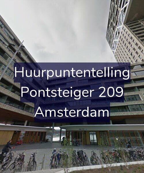 Foto gevel Huurpuntentelling voor Pontsteiger 209, Amsterdam