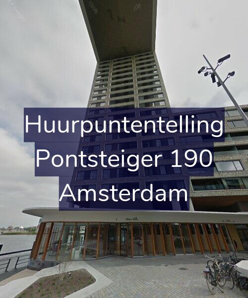Foto gevel Huurpuntentelling voor Pontsteiger 190, Amsterdam