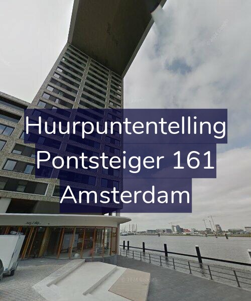 Foto gevel Huurpuntentelling voor Pontsteiger 161, Amsterdam