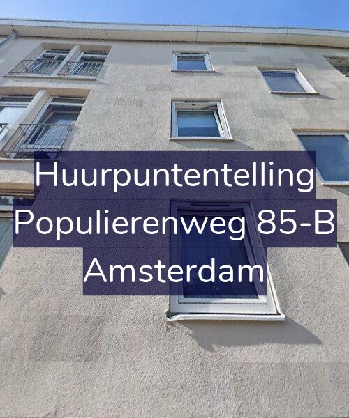 Foto gevel Huurpuntentelling voor Populierenweg 85-B, Amsterdam